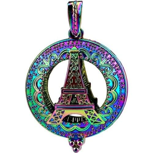 C829 5pcs/lot COLORS Tower Beads Cage Pendant Locket Fairytale Party Essential Oil Diffuser