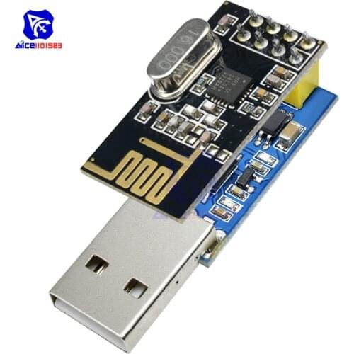 CH340T USB to Serial Port 8 Pin NRF24L01 Wireless Module Microcontroller Receiver Transmitter for Arduino
