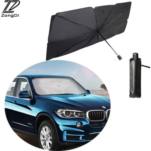 Car Windshield Cover Parasol UV Protection Sun Shade Mini Folding Umbrella Universal Auto Interior Accessories