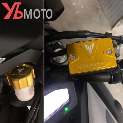 For Yamaha MT 07 MT07 FZ07 2014-2020 2021 Moto Front Rear Brake Fluid Reservoir Master Cylinder Cover Oil Cap Fast Shipping