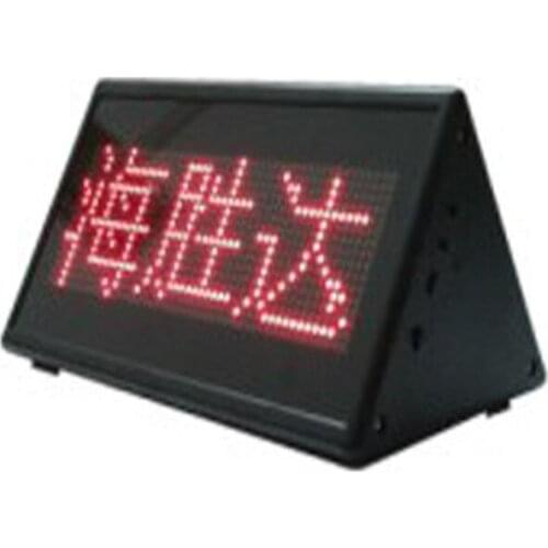 Double Side Display Desk Triangle LED Programmable Message Scrolling Display Board,LED Message Sign Scroll Moving Displays
