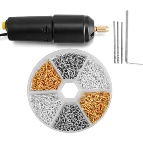 Electric Hand Drill Tools Chuck Range 0.7-1.2mm for Resin Casting Molds Plastic Wood Clay Jewelry Keychain Making Supply