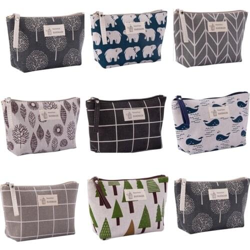 HOT Fashion Canvas Pencil Bag Stationery School & Office Storage Case Bags Pouch Cosmetic Phone Coin Travel Wash Organizer Bag