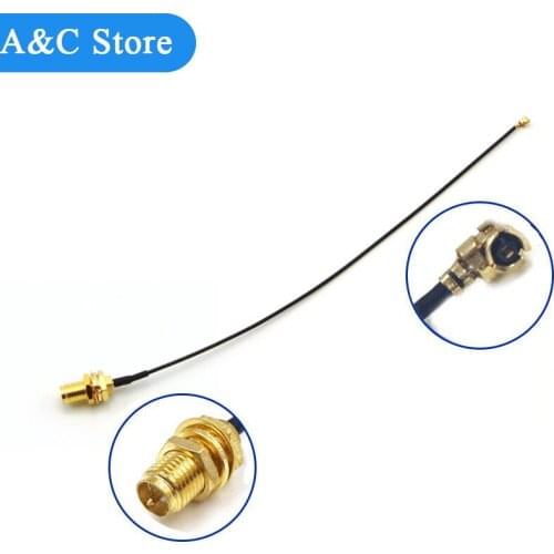 Free shipping Extension Cord UFL to RP SMA Connector Antenna WiFi Pigtail Cable IPX to RP-SMA Jack Male SMA to IPX for antennna