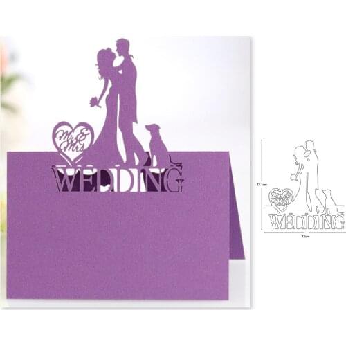 Wedding lover Metal Cutting Die Mold Stencil for DIY Embossing Paper Photo Album Cards Making Scrapbooking Dies Cut Mould