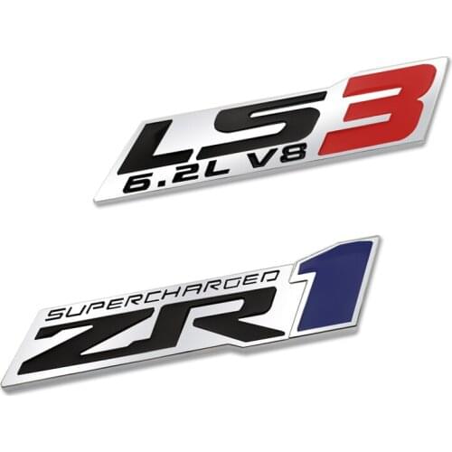 Metal Stickers LS3 6.2L V8 Grille Emblem Car Rear Trunk Body For GM Chevrolet Cruze Lacetti Corvette ZR1 C6 C5 C7 C4 C3
