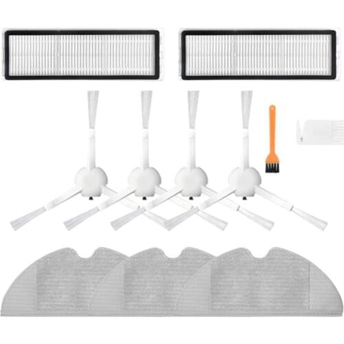 Washable Vacuum Cleaner Accessories for Xiaomi Dreame F9 Robot Vacuum Mop Side Brush Hepa Filter Mop Cloth Kits