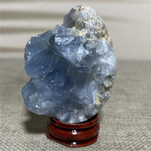 Natural Blue Celestite Geode Quartz Crystal Cluster Gift Home Furnishing Decoration Stone And Gem Reiki Healing Specimens Egg