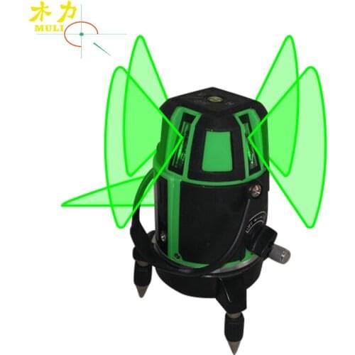Muli Green Light 5 Line Laser Level Super Light Outdoor Indoor 5 Line 6 Automatic Level Laser Measuring Instrument 17-G5