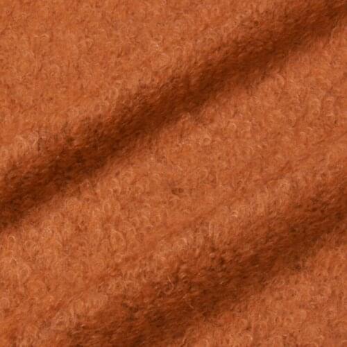 160CM Wide 600G/M Weight Orange Wool Viscose Autumn Winter Overcoat Outwear Jacket Dress Fabric DE1181