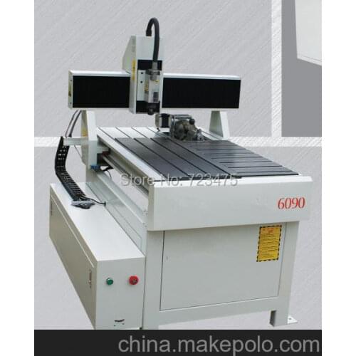 Robotec economic 6090 stone milling cutter machine/Aluminum model CNC cutting machine with water tank