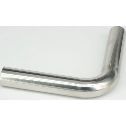 25mm O/D 304 Stainless Steel Sanitary Weld 90 Degree Elbow Tube Butt Pipe Fitting Straight pipe length 100mm