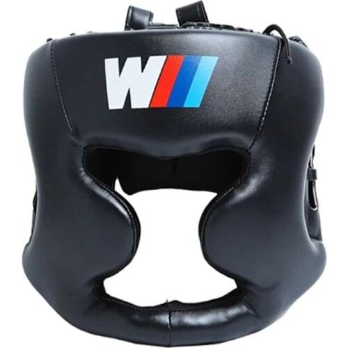 Adult Full Face Kickboxing Muay Thai MMA Boxing Helmet Protective Headgear Sanda Martial Arts Sports Equipment 2021 DEO