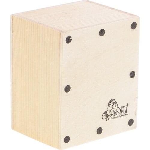 Tooyful Durable Mini Cajon Sand Shaker Wooden Hand Held Drum for Band Accompaniment Accessory DIY 6.5 x 5.2 x 4.3cm