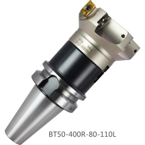 Face milling cutter BT50-400R-80-110L 90angle process for steel