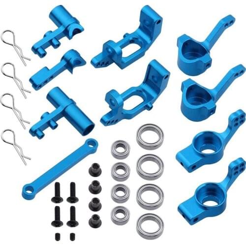 Aluminum Alloy Steering Knuckle Hub Carrier Servo Saver Upgrade Parts for RC HSP 1/10 Redcat Volcano EPX