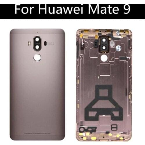 For Huawei MATE 9 MHA-AL00 Rear Back Battery Cover Housing with Power Volume Button Side Buttons+ Camera Lens Back Cover Door