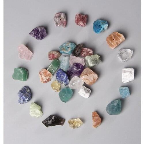 10PCS/Lot 10x13mm Natural Irregular Freeform Raw Stone Nugget Rough Lapis lazuli Amethysts Quartz Minerals Crystal Beads Pendant