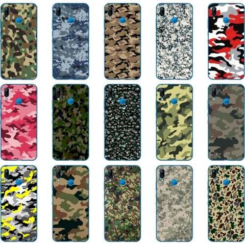 14DD Camouflage Pattern Camo military Army Silicone Cover for Huawei P9 P10 P20 P30 Lite mate 10 20 PRO lite p smart 2019 case