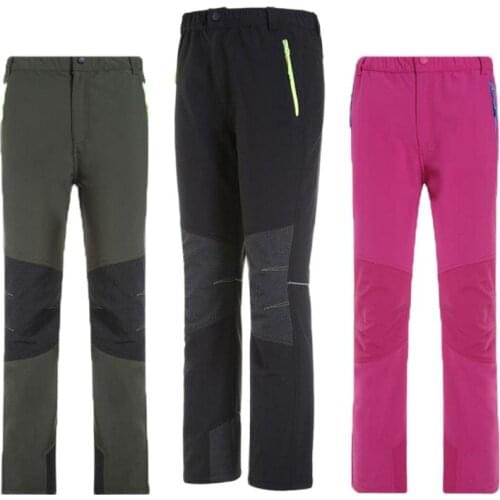 Boys & Girls Outdoor Softshell Pants Fleece Winter Warm Camping Hiking Waterproof Windproof Hunting Skiing Trousers