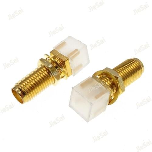5pcs SMA Female Jack Adapter RF Connector Plug Socket SMA-KE 18.5mm Nut Gasket