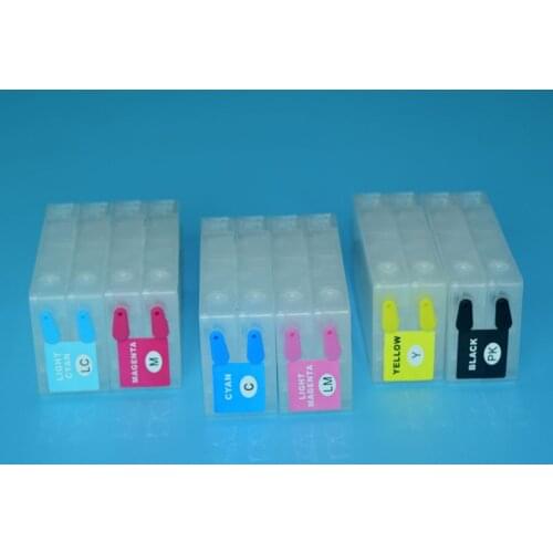 6PC for Epson PP100 Refillable Ink Cartridge for Epson PJIC1 PJIC2 PJIC3 PJIC4 PJIC5 PJIC6