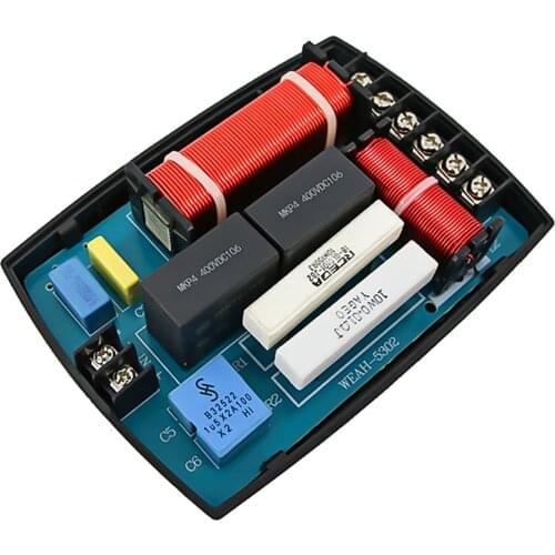 AIYIMA 1Pcs 3 Way Crossover Audio Filters 220W Bass Midrange Treble Speaker Frequency Crossover Divider DIY Home Sound System