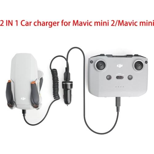 DJI mini 2 Car Charger For MAVIC mini 2 Drone Battery Remote Control Charging Hub USB Charge Port for mavic mini drone