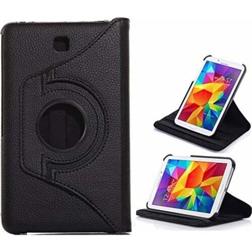 360 Degree Rotating PU Leather Flip Cover Case For Samsung Galaxy Tab 4 8.0 SM-T330 T331 T335 Tab4 8inchTablet Case Screen Glass