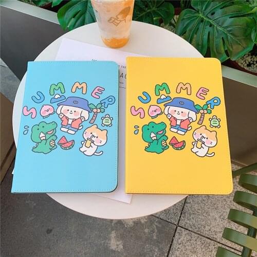 Kids Fashion Kawaii Stand Cover for iPad 10.2'' 2020 2018 Pro 11 10.5 Air 1 2 3 4 10.9 Case Tablet Shockproof iPad Funda Cover