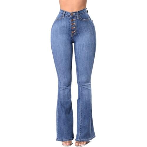 Womens jeans female slim high waist hip trousers denim flared pants cotton breathable sweat cloths sexy fashion streetwear 2021