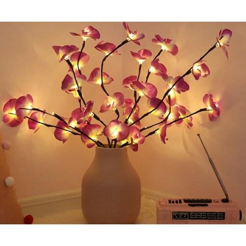 Phalaenopsis Tree Branch Light Floral Light Home Christmas Party Decor Led Light