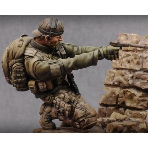 1/24 Scale 75mm Resin figure Modern US special forces in the war