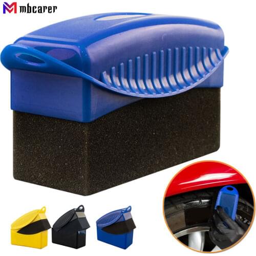 Auto Car Wheel Polishing Waxing Sponge Brush ABS Plastic Washing Detailing Cleaning Sponge Brush Car Cleaning Tools