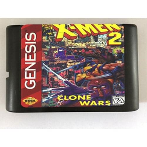 X-Men II Game Cartridge Newest 16 bit Game Card For Sega Mega Drive / Genesis System