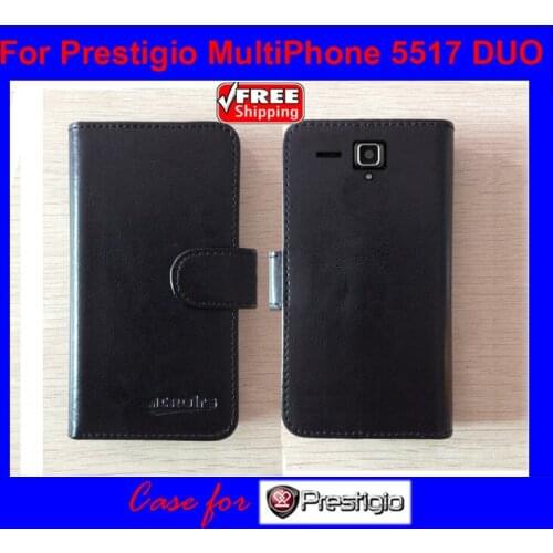 Hot! 2016 Prestigio MultiPhone 5517 DUO Case,High Quality Leather Case For Prestigio 5517 DUO Cover Phone Bag Tracking
