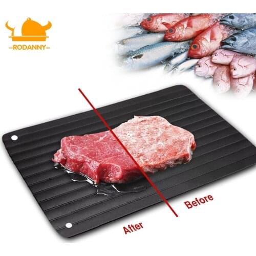 Rodanny Fast Defrosting Tray Thaw Frozen Food Meat Fruit Quick Defrosting Plate Board Kitchen Gadget Tool Defrost Tray