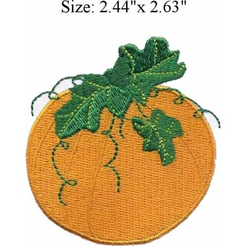 Little Pumpkin 2.44"wide embroidery patch for crafts/fabric patch/embroidered appliques