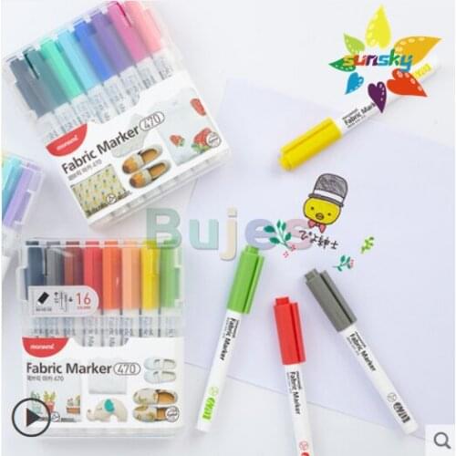 Monami Marker multicolor set 6/8/12/16 color Metal wood oily water-based soft head hard head DIY home decoration art supplies