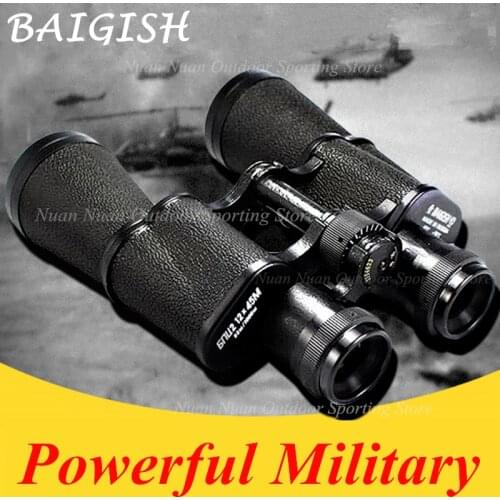 ALL Metal HD Binoculars Military Binocular Lll Night Vision Telescope Wide-Angle Pocket Min Russian zoom Monocular Baigish 20X50