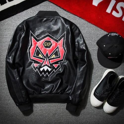 YuWaiJiaRen Military Limited 2018 Spring Autumn PU Leather Jacket Men Brand Pilot Luxury Embroidery Bomber Jacket Hip Hop Coat