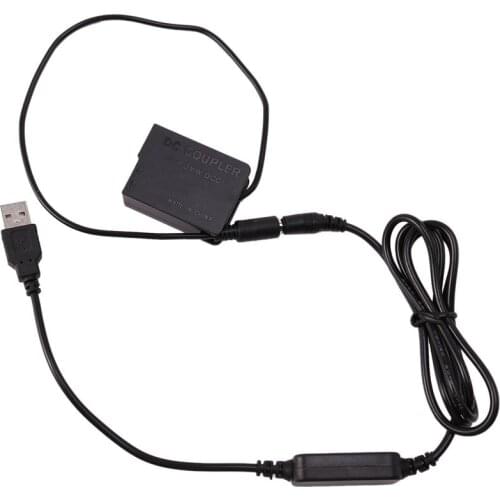 NEW-BLC12 Dummy Battery DMW-DCC8 DMWDCC8 DC Connector and Copper Core USB Cable for Panasonic GX8 FZ200 GH2 G80 G85 Camera