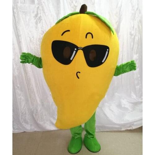 Hot New Mango Sweety Fruit Mascot Costume Suit Free Size Adult Mascot Costume Fancy Dress Cartoon Character Party Outfit Suit