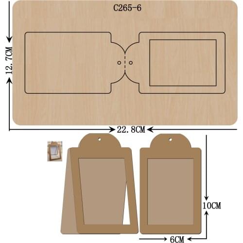 New Cards, tags Wooden die Scrapbooking C-265-6 Cutting Dies