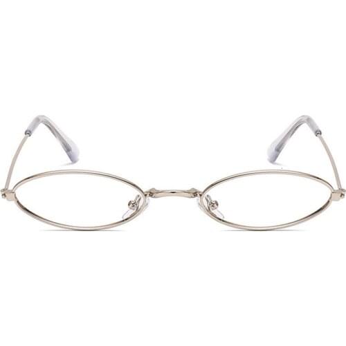 Retro Round Lens Glasses Women Metal Small Frame Trendy Decoration Eyeglasses Fashion Transparent Clear Comfort Light Eyewear