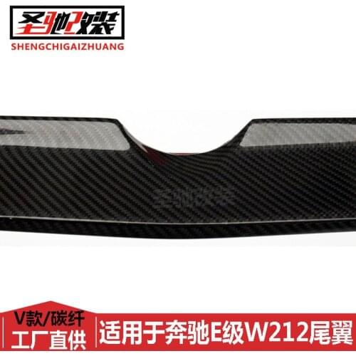 Suitable For the Installation Large in Mercedes Benz E-class W212 Four Door Refitted v Type Carbon Fiber Tail