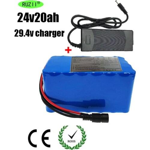 Vakaumus-18650 Lithium Battery Pack 24v20ah, Used for High-Power 250/350/500w Electric Bicycles, with BMS 25a Including Charger