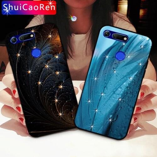 Bling Crystal Rhinestone Case For Huawei P Smart Plus Z S 2020 Luxury Capa Diamond Cover For Huawei Honor V10 V20 V30 Pro