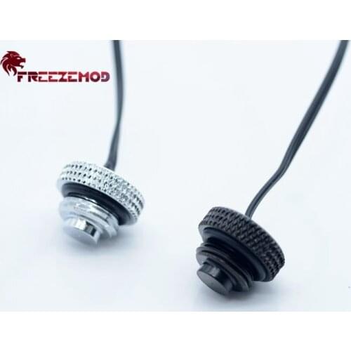 FREEZEMOD plug temperature sensor waterproof plug metal XH2.54 terminal interface computer pc water cooler fitting. DT-CWC