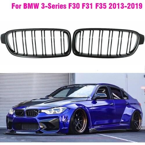 Grille Replacement Glossy Black Kidney Front Bumper Grill FOR BMW F31 F30 F35 2012-2019 FOR BMW 316i 318d 320i 325i